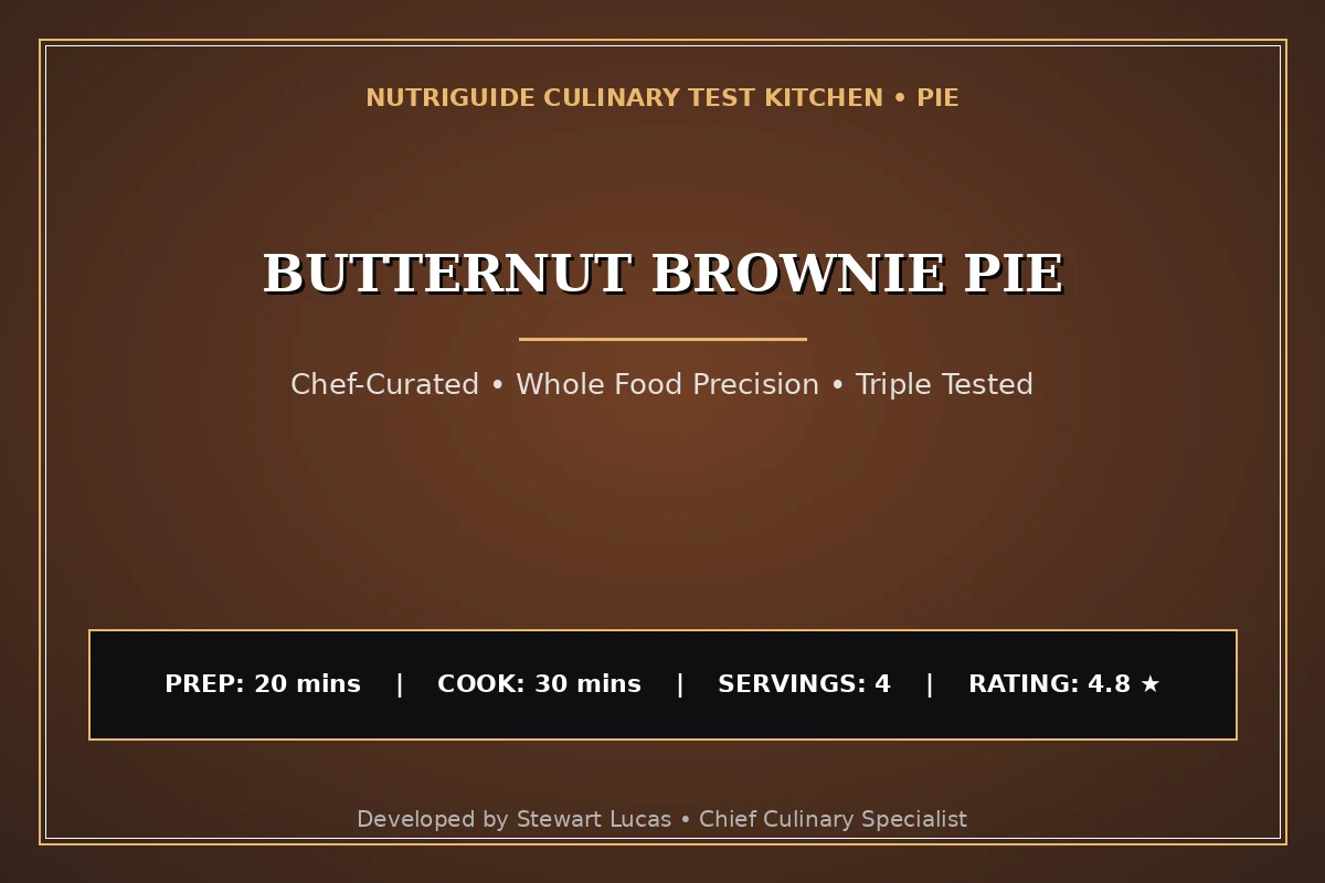 Butternut Brownie Pie