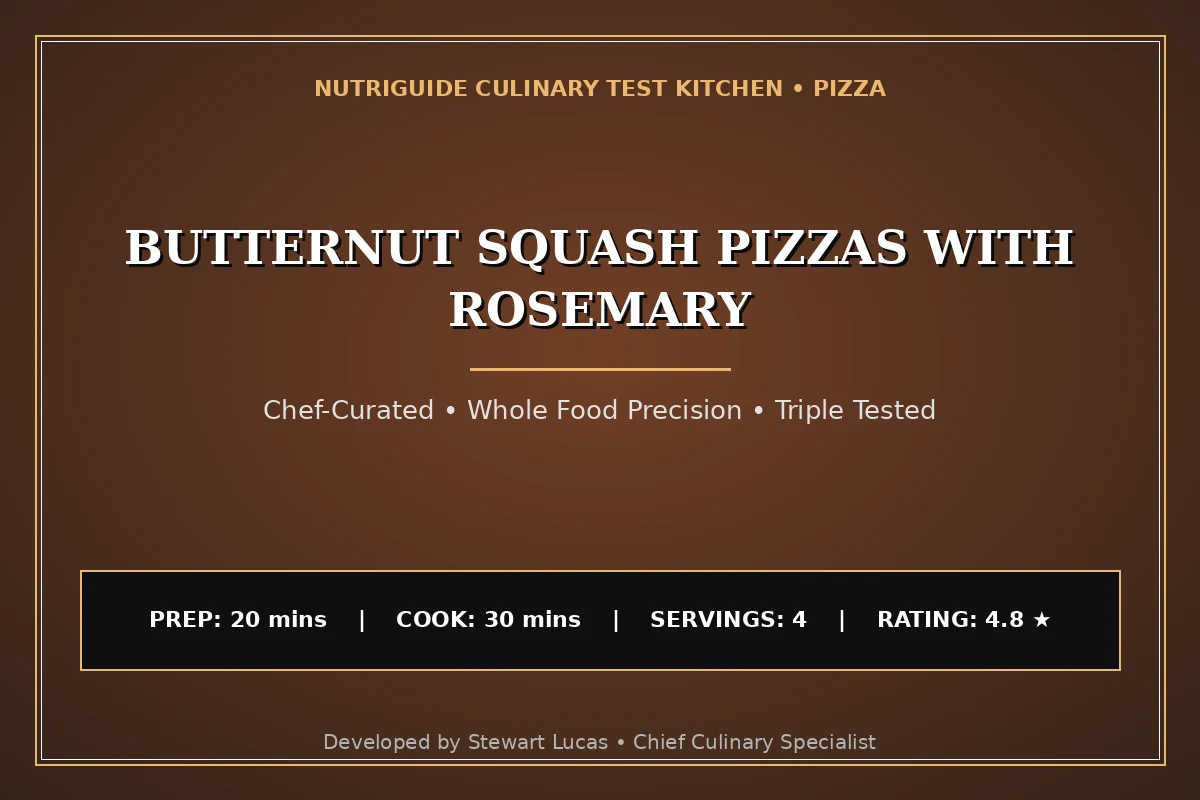 Butternut Squash Pizzas With Rosemary