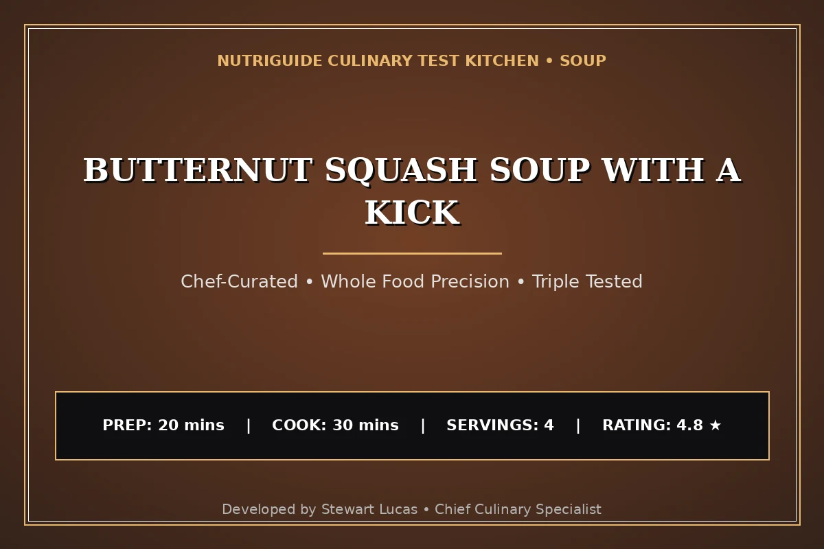 Butternut Squash Soup With A Kick