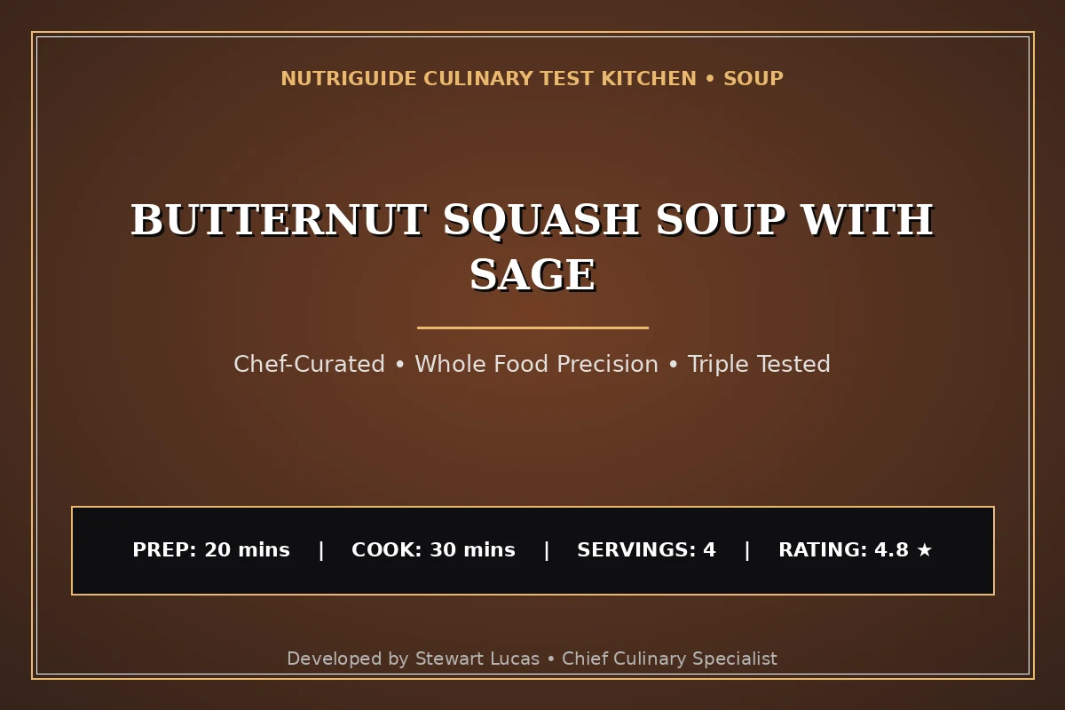 Butternut Squash Soup With Sage