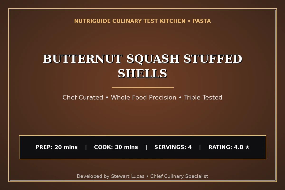 Butternut Squash Stuffed Shells