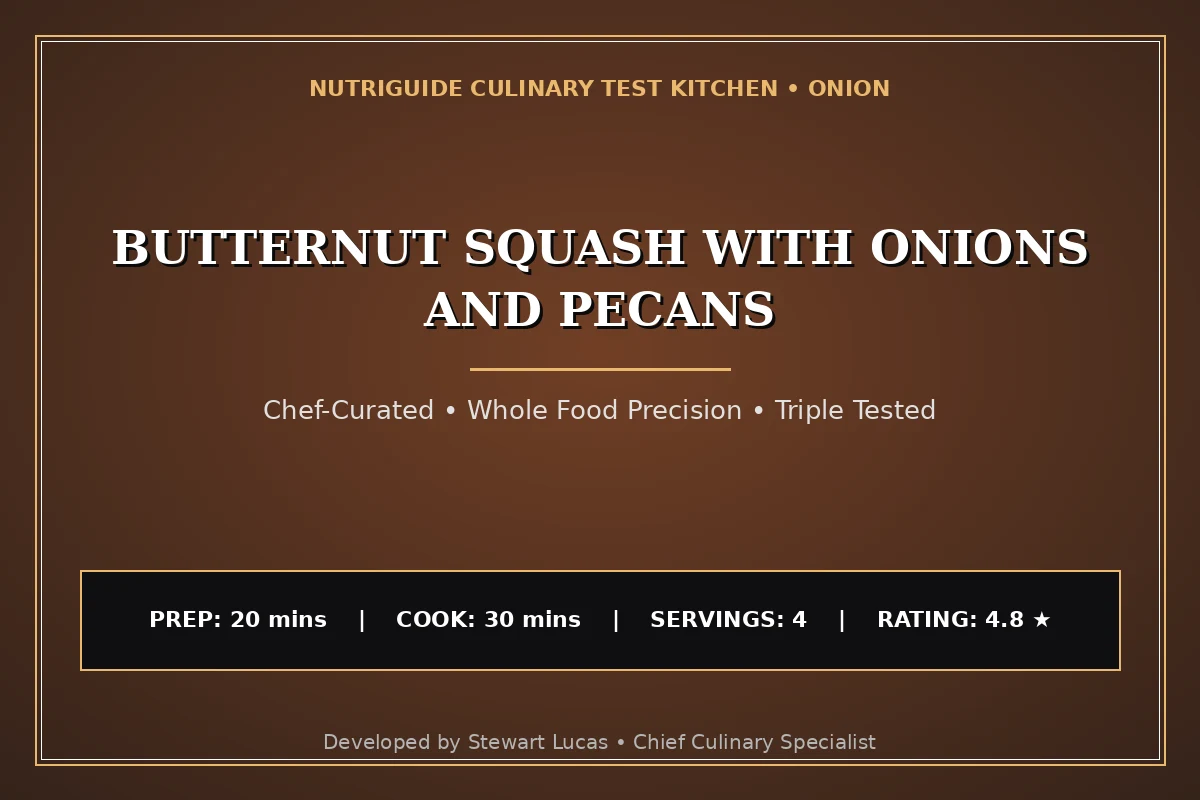 Butternut Squash With Onions And Pecans