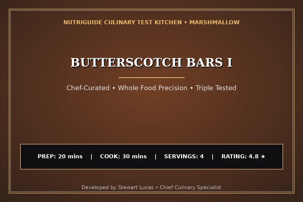 Butterscotch Bars I