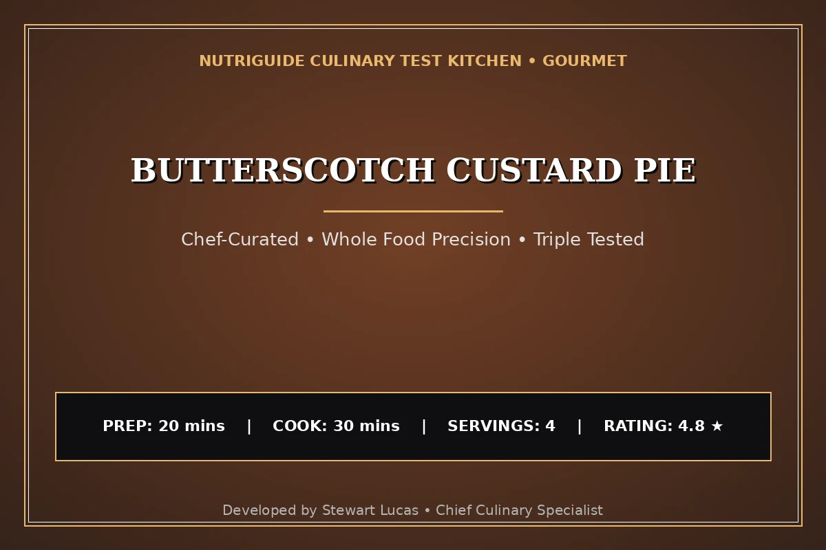 Butterscotch Custard Pie
