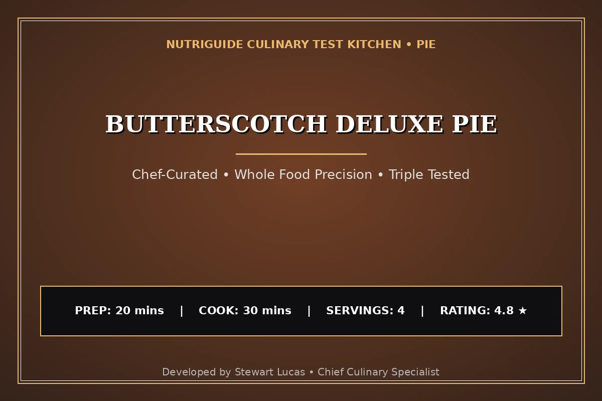 Butterscotch Deluxe Pie