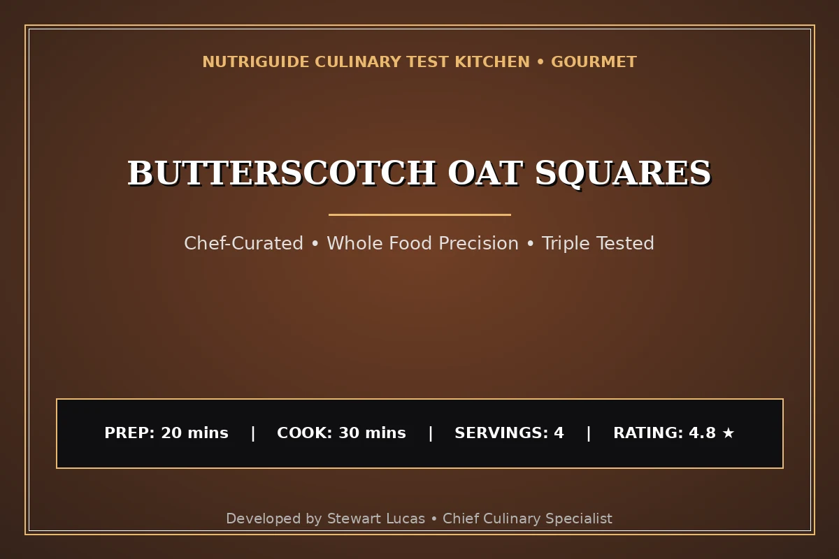 Butterscotch Oat Squares