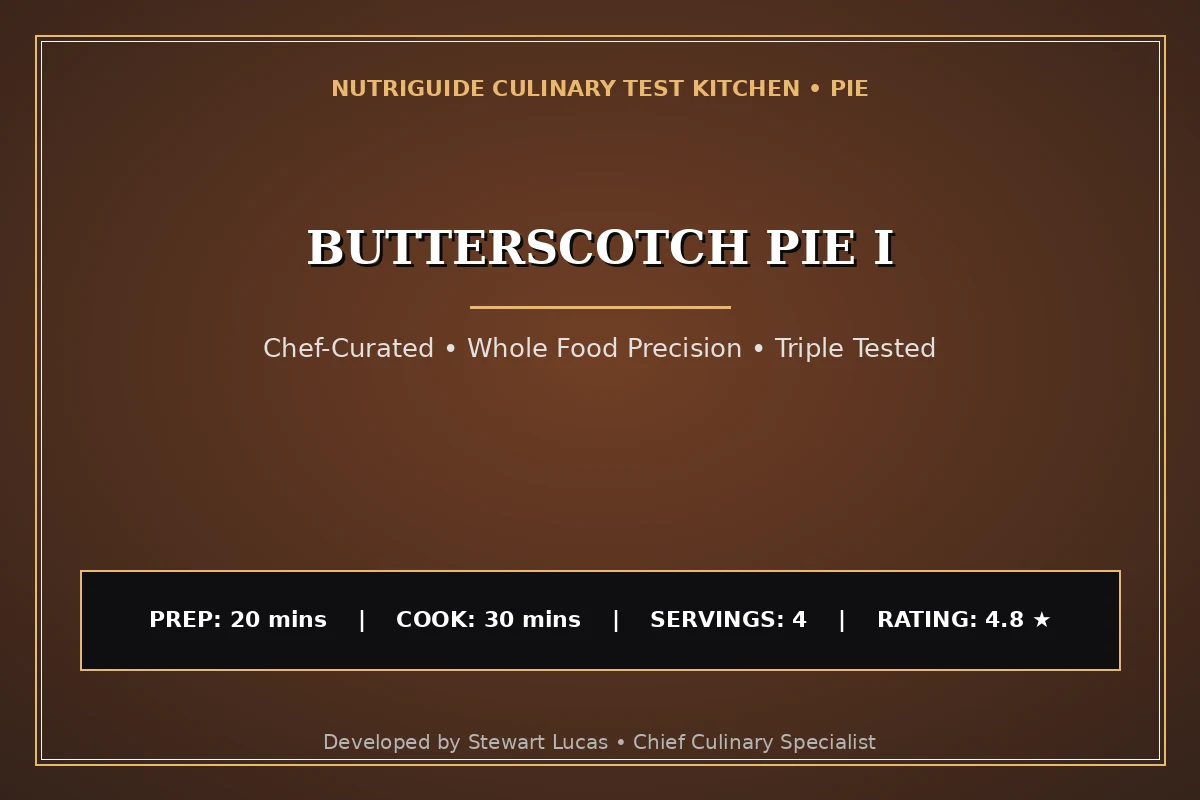Butterscotch Pie I