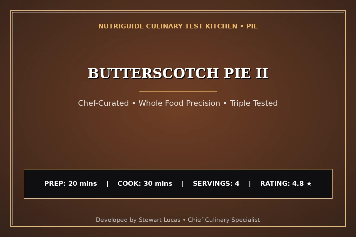 Butterscotch Pie Ii