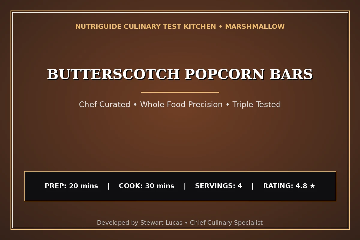 Butterscotch Popcorn Bars