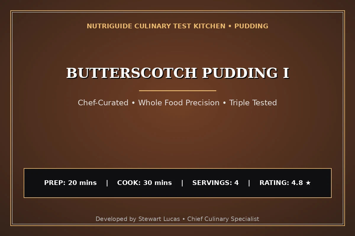 Butterscotch Pudding I