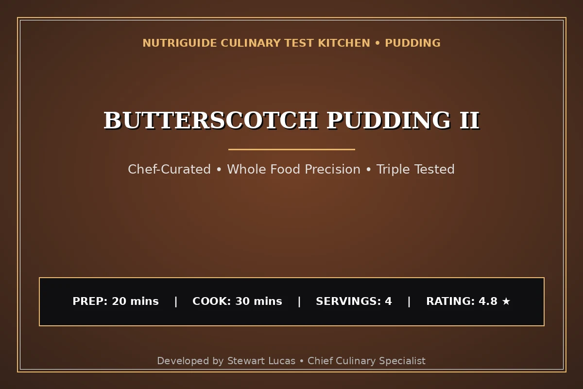 Butterscotch Pudding Ii