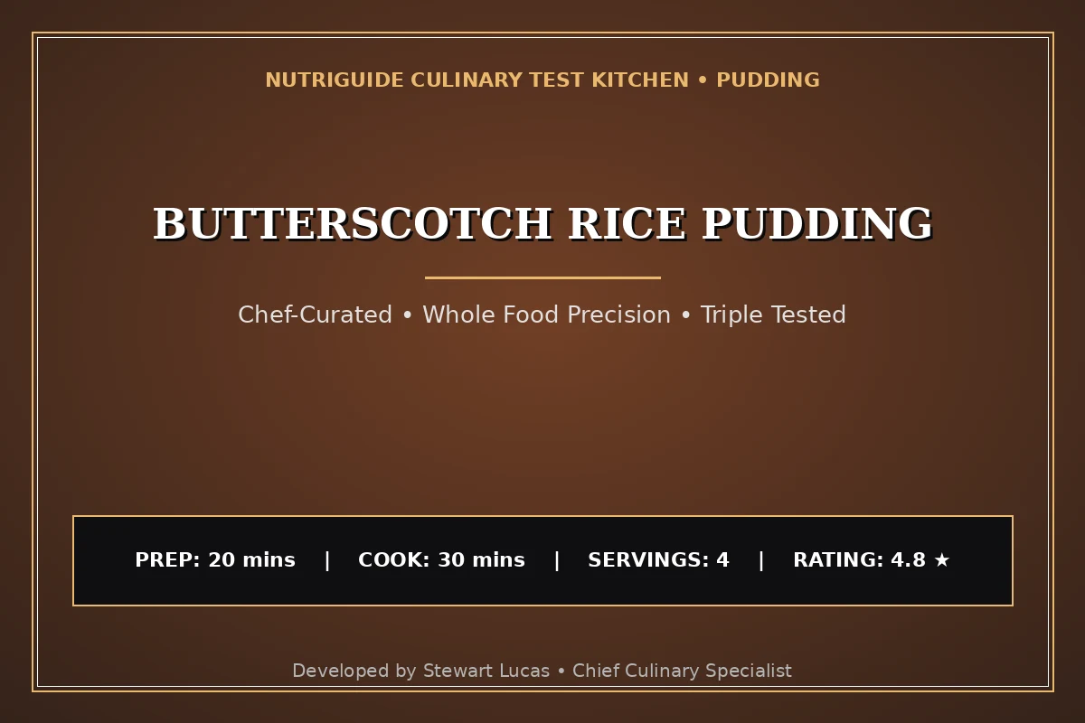 Butterscotch Rice Pudding