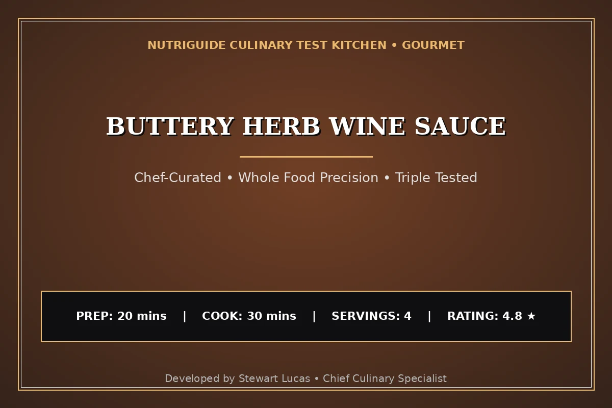 Buttery Herb Wine Sauce