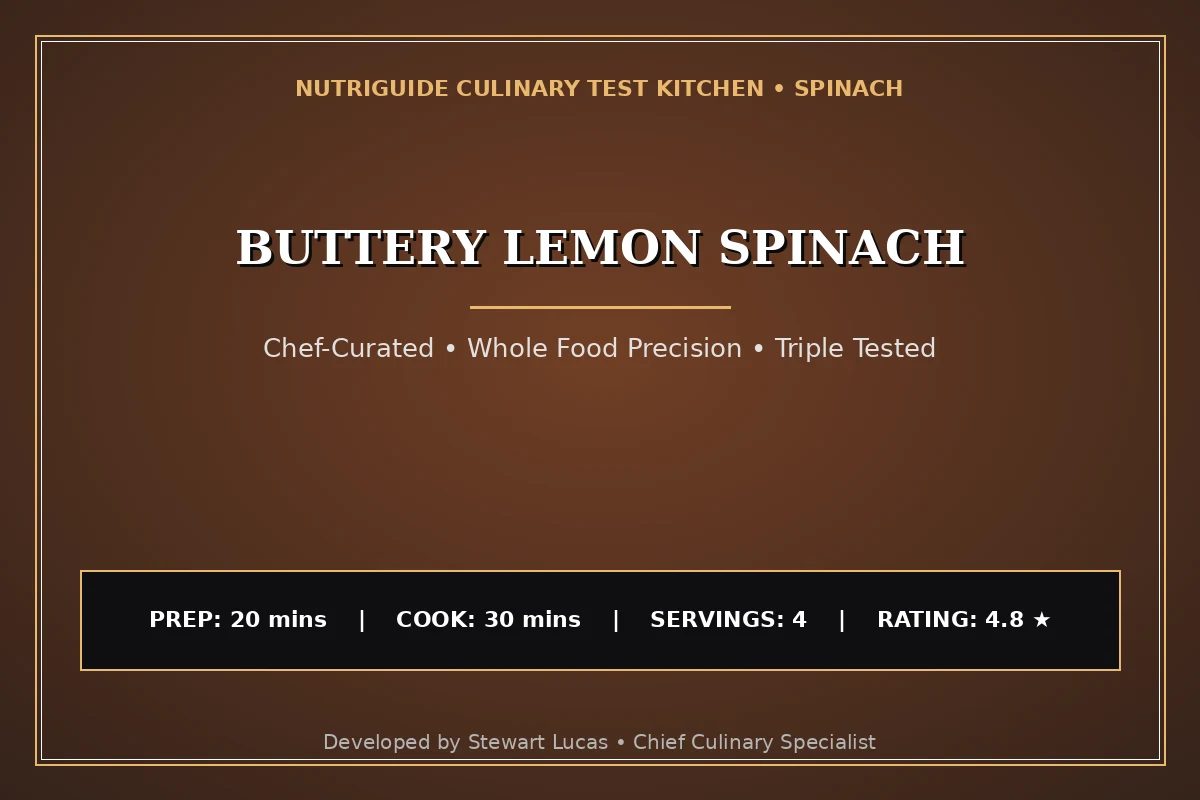 Buttery Lemon Spinach