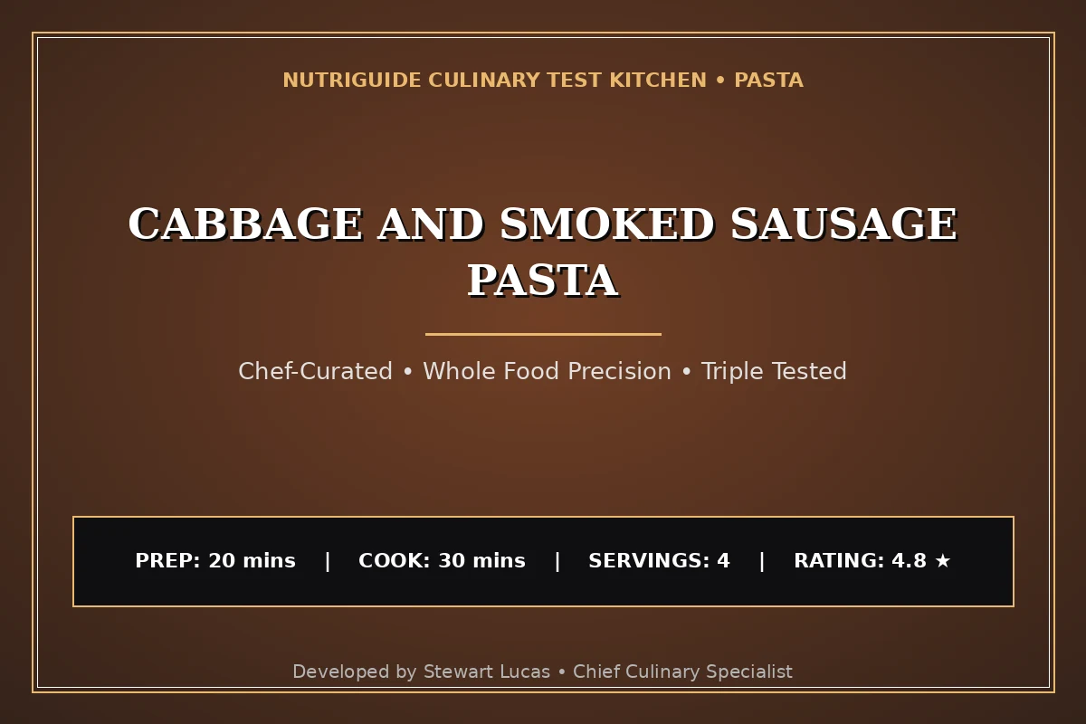 Cabbage And Smoked Sausage Pasta
