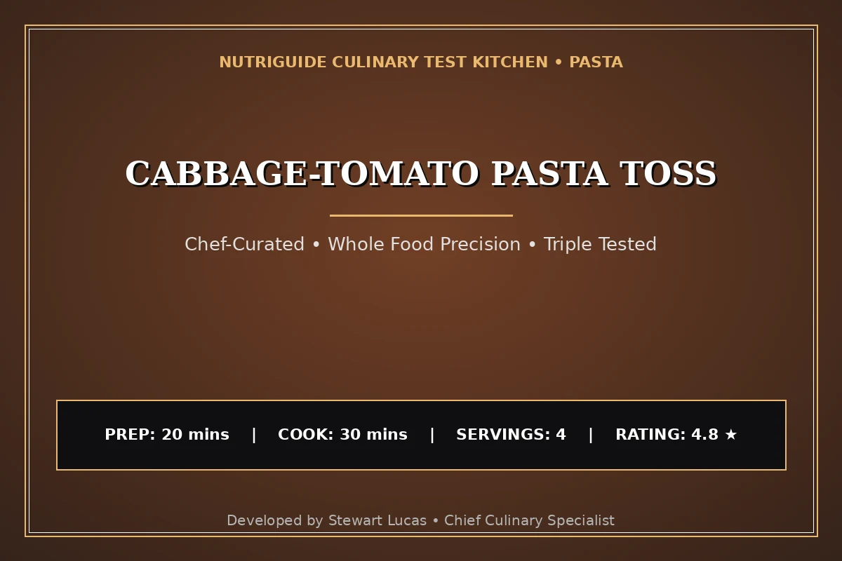Cabbage-Tomato Pasta Toss