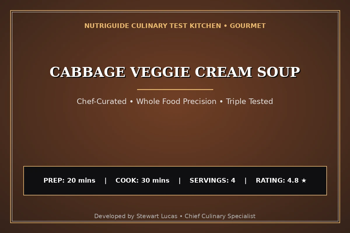 Cabbage Veggie Cream Soup