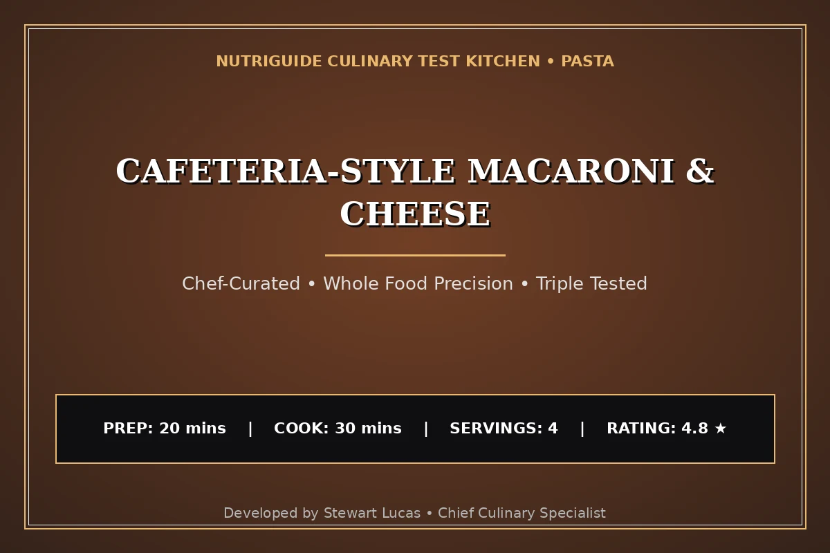 Cafeteria-Style Macaroni & Cheese