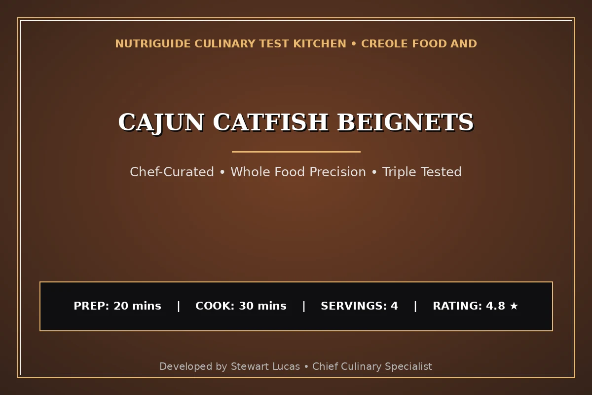 Cajun Catfish Beignets
