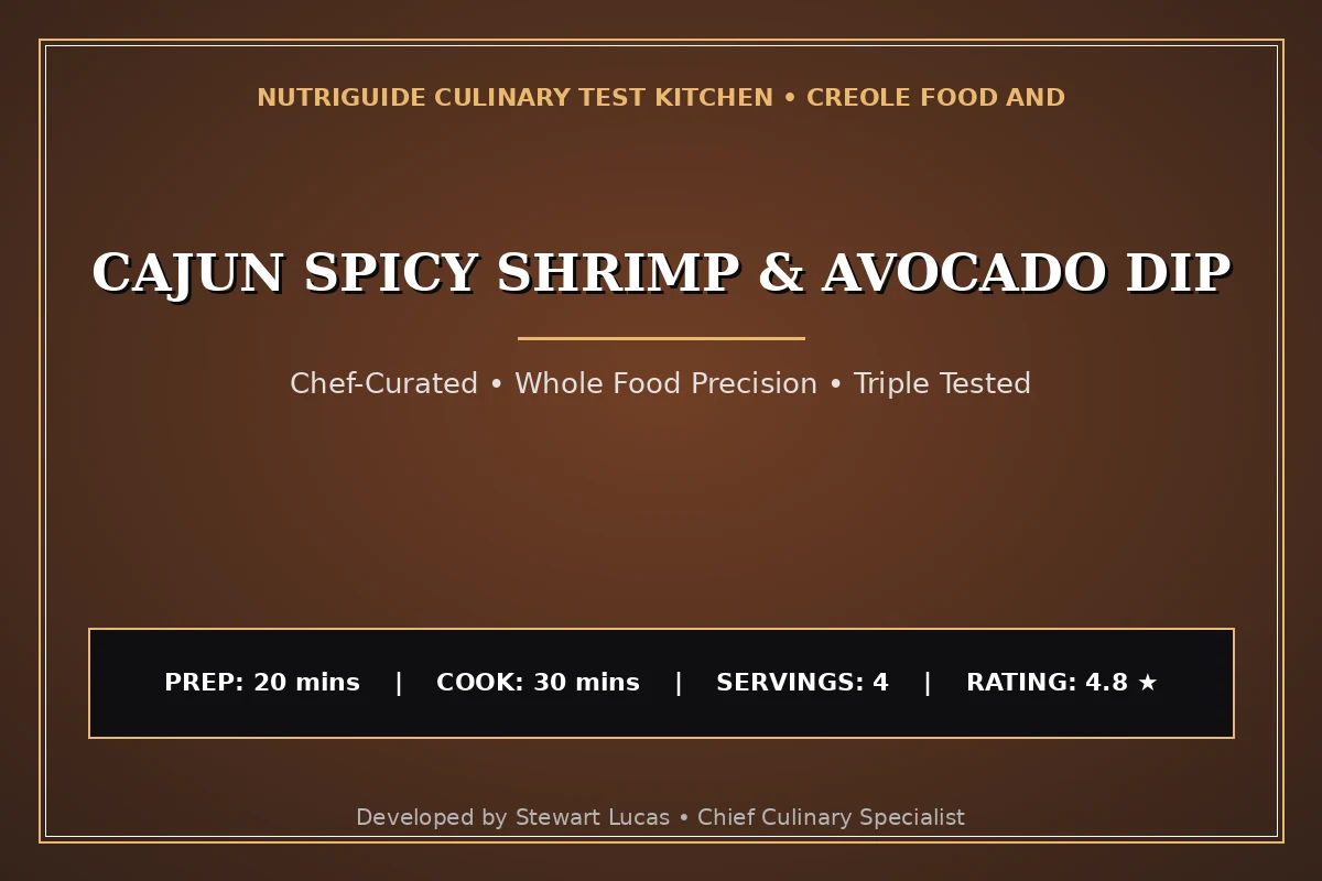 Cajun Spicy Shrimp & Avocado Dip