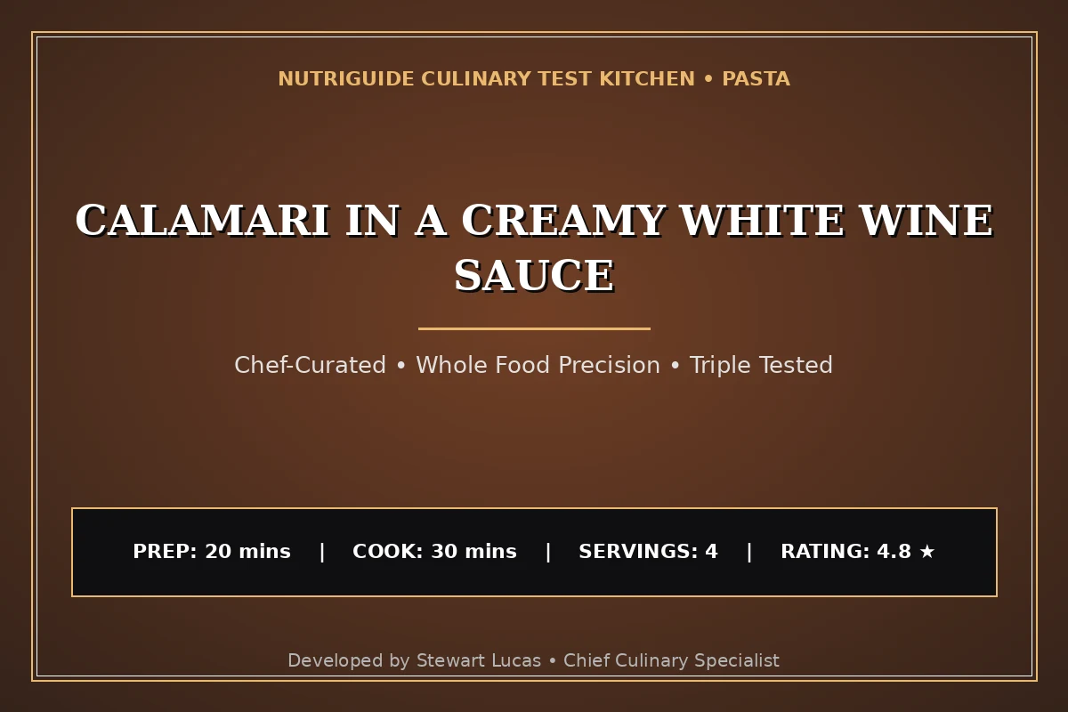 Calamari In A Creamy White Wine Sauce