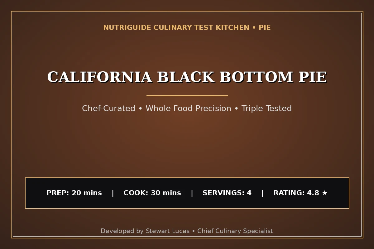 California Black Bottom Pie