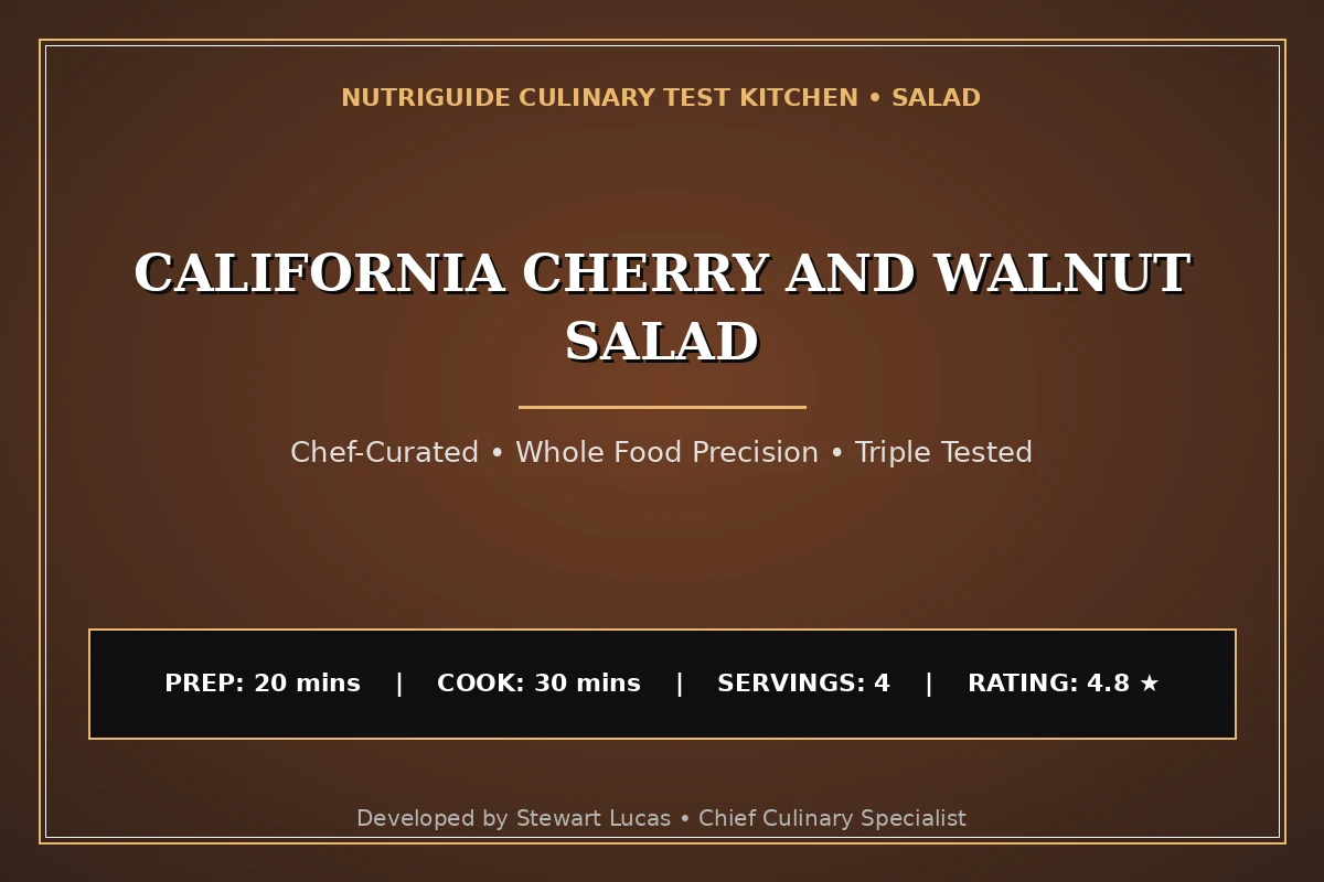 California Cherry And Walnut Salad