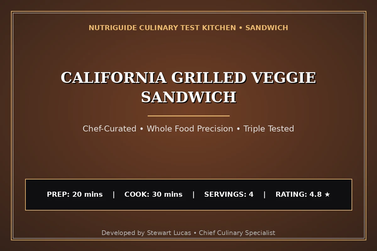 California Grilled Veggie Sandwich