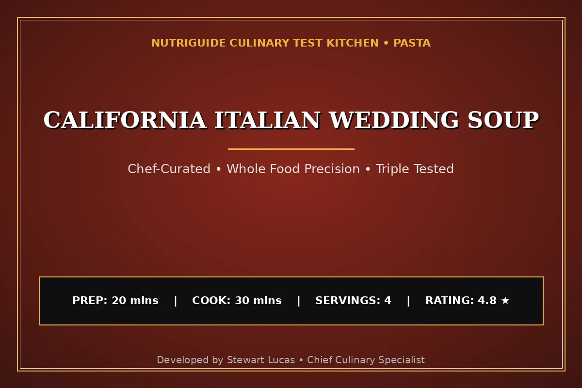 California Italian Wedding Soup