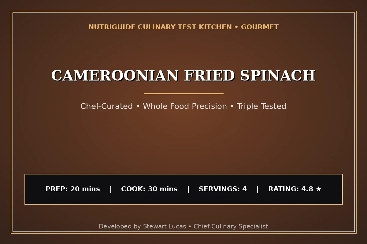 Cameroonian Fried Spinach