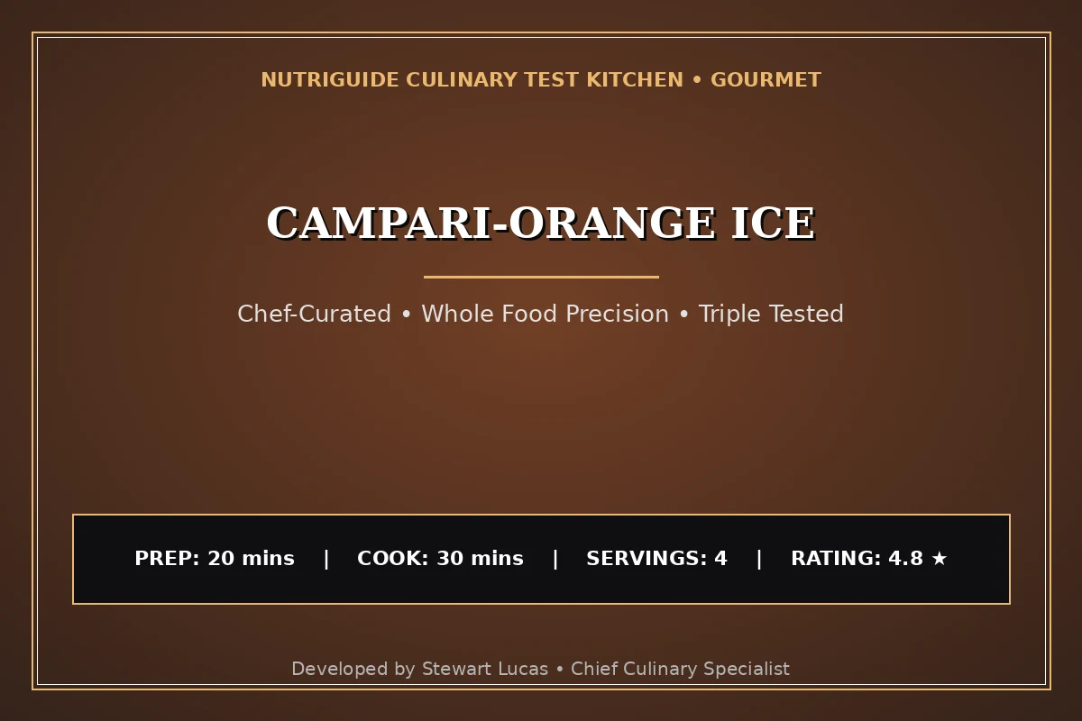 Campari-Orange Ice