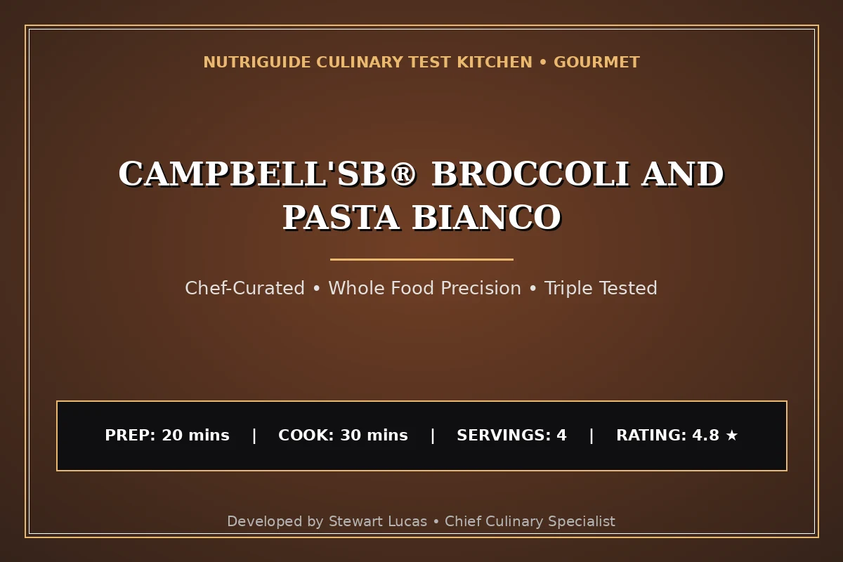 Campbell'Sв® Broccoli And Pasta Bianco