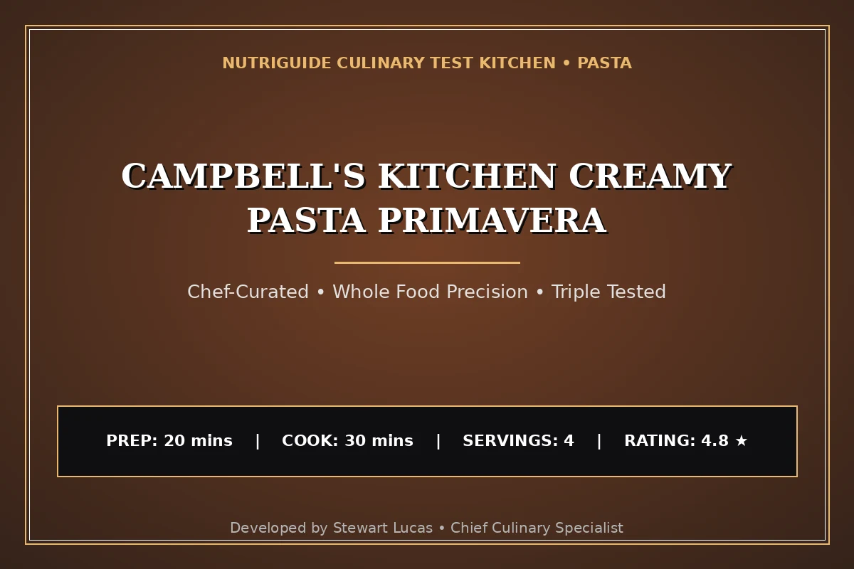 Campbell'S Kitchen Creamy Pasta Primavera