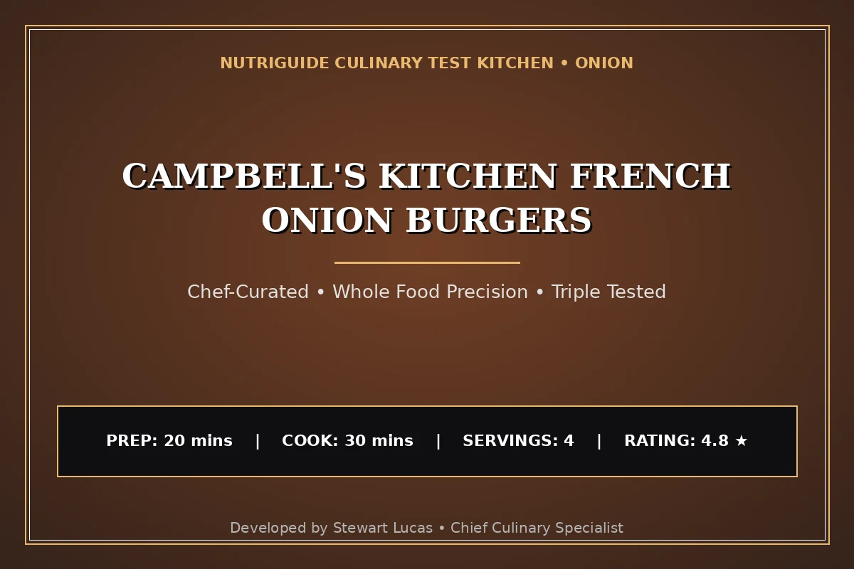 Campbell'S Kitchen French Onion Burgers