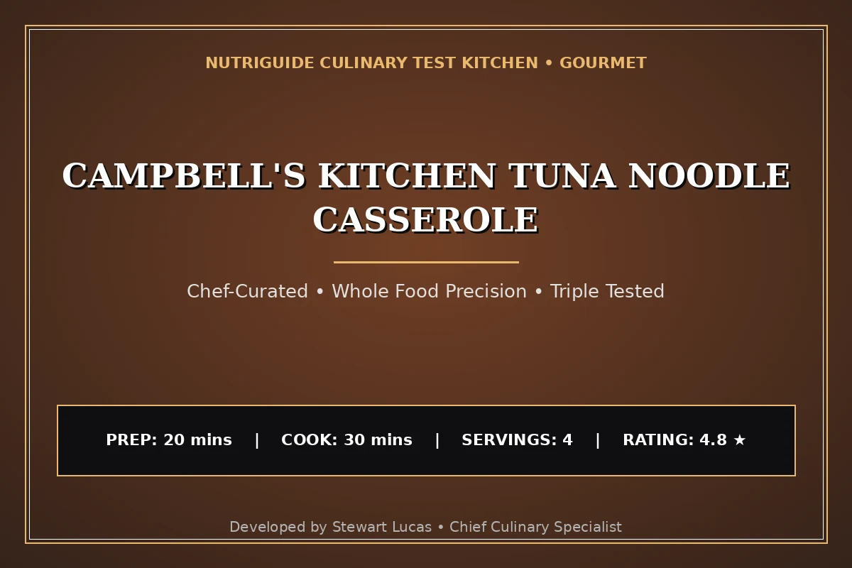 Campbell'S Kitchen Tuna Noodle Casserole
