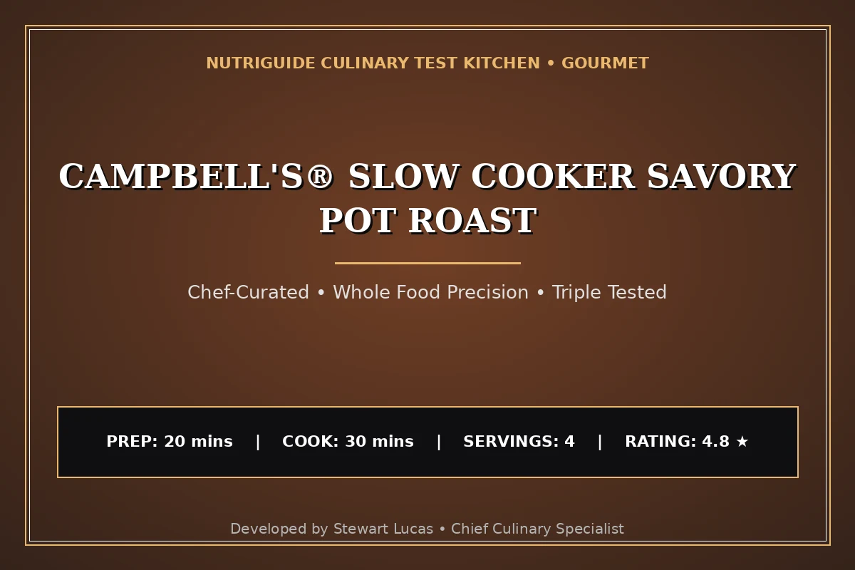Campbell'S® Slow Cooker Savory Pot Roast
