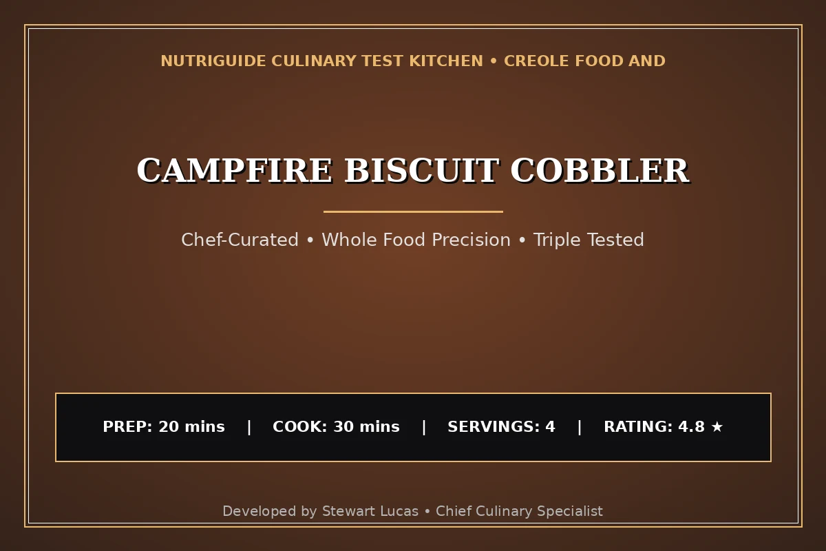 Campfire Biscuit Cobbler