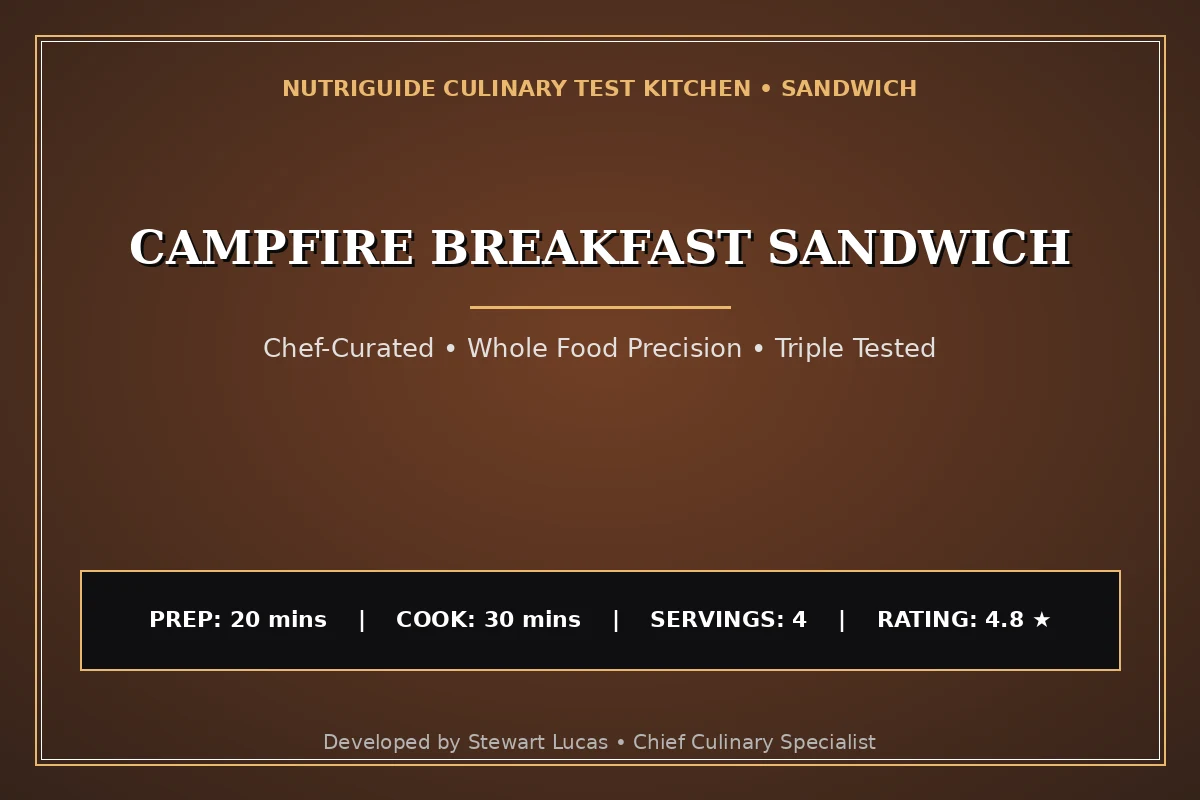 Campfire Breakfast Sandwich