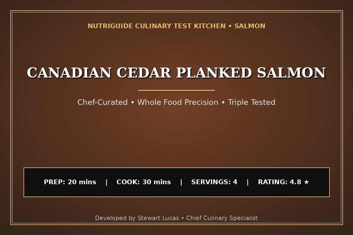 Canadian Cedar Planked Salmon