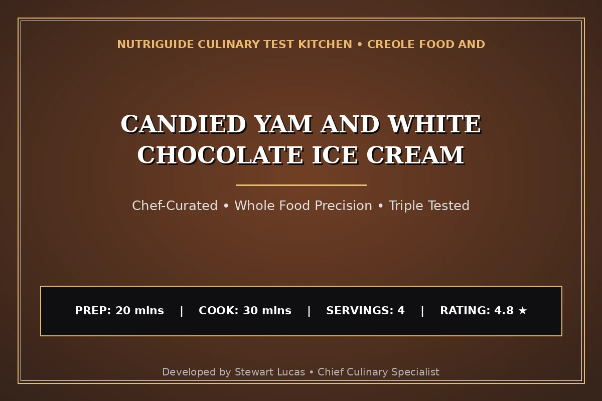 Candied Yam And White Chocolate Ice Cream
