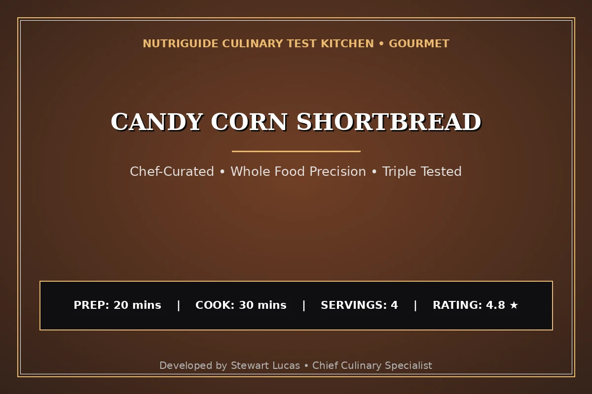 Candy Corn Shortbread
