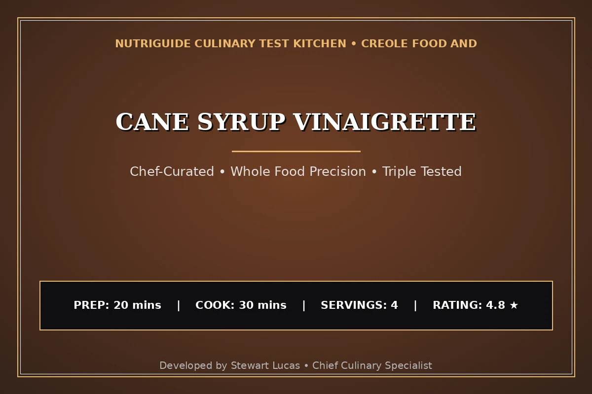 Cane Syrup Vinaigrette