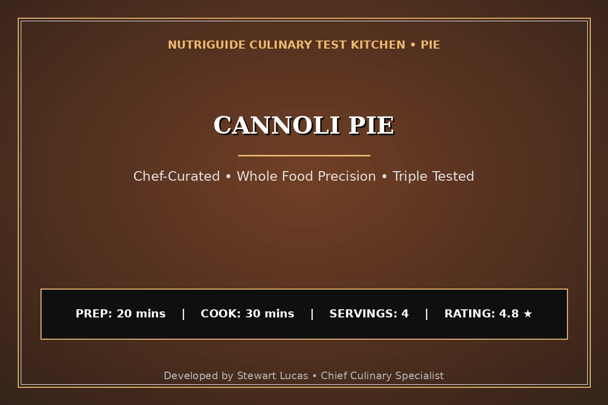 Cannoli Pie