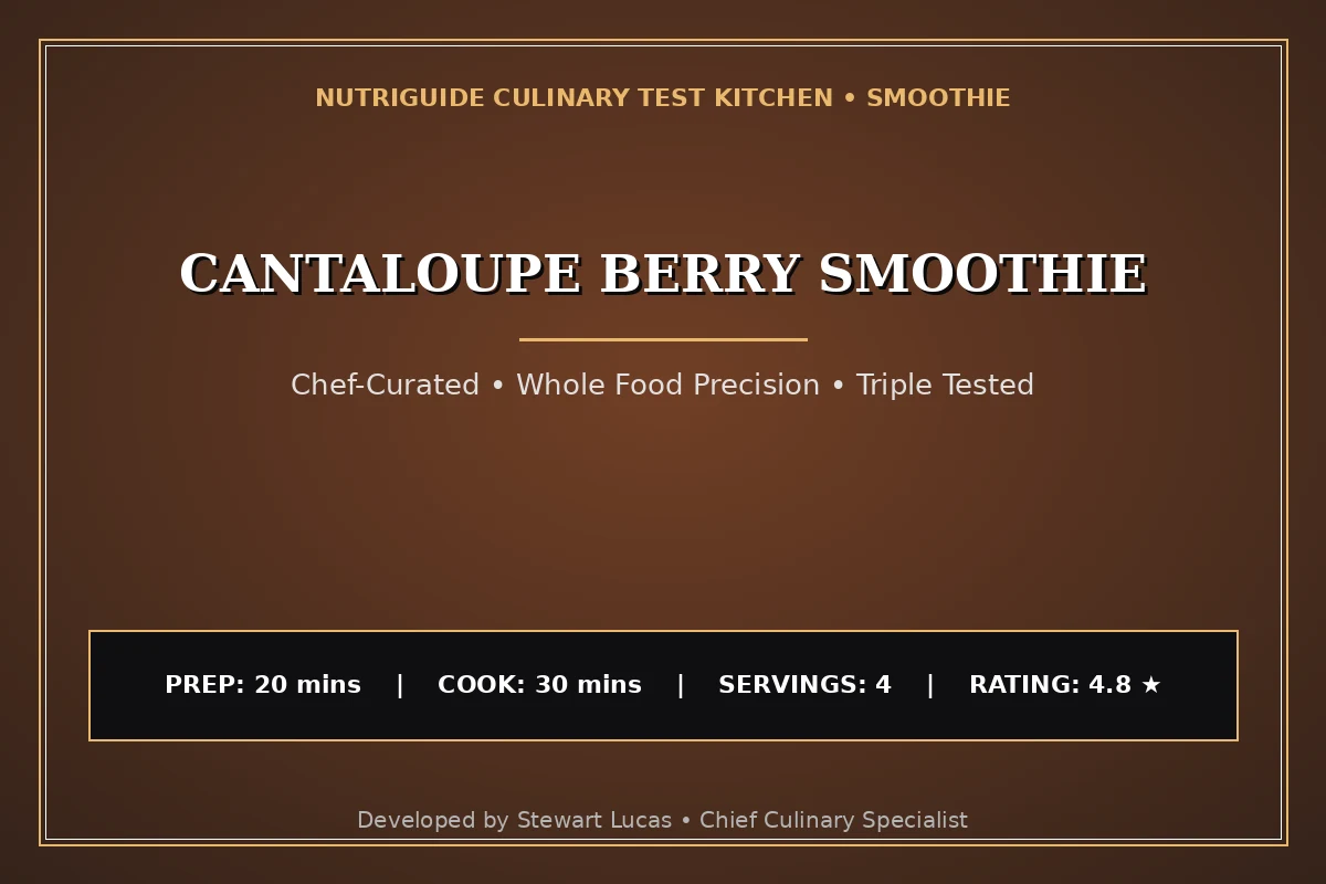 Cantaloupe Berry Smoothie