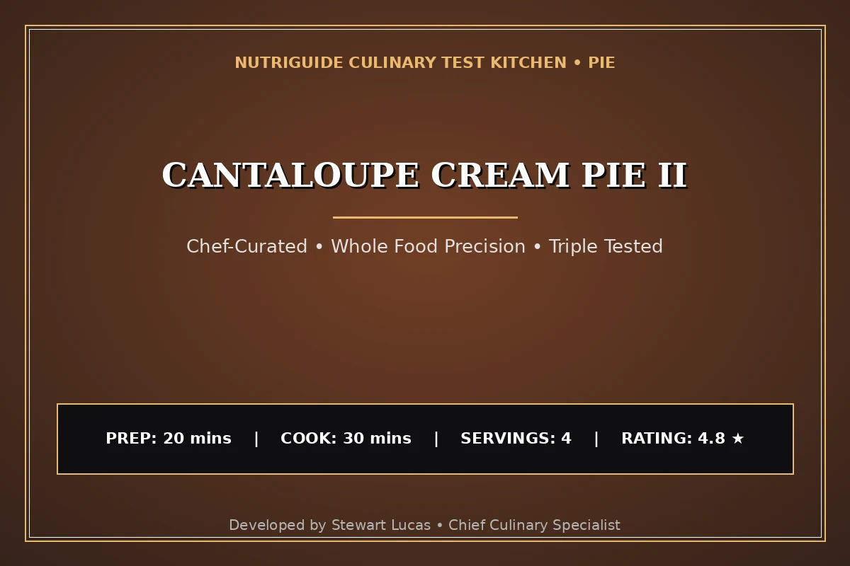 Cantaloupe Cream Pie Ii