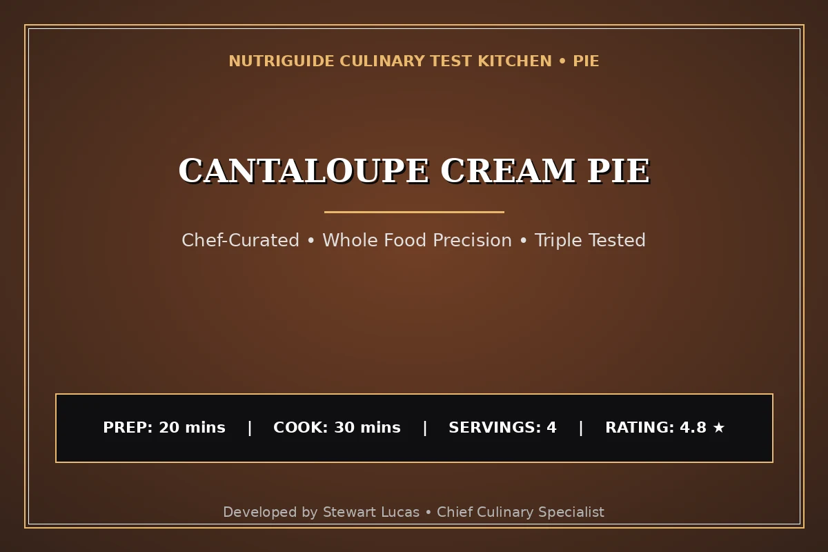 Cantaloupe Cream Pie