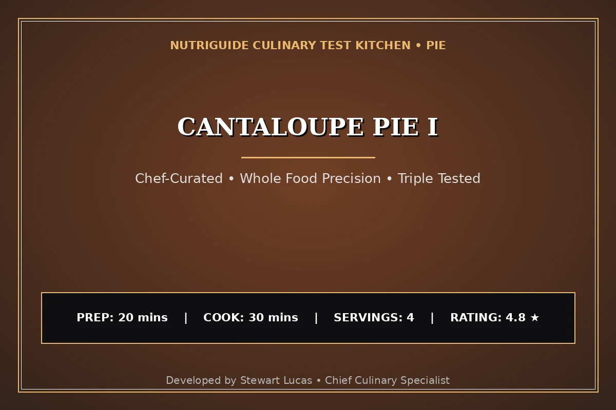 Cantaloupe Pie I