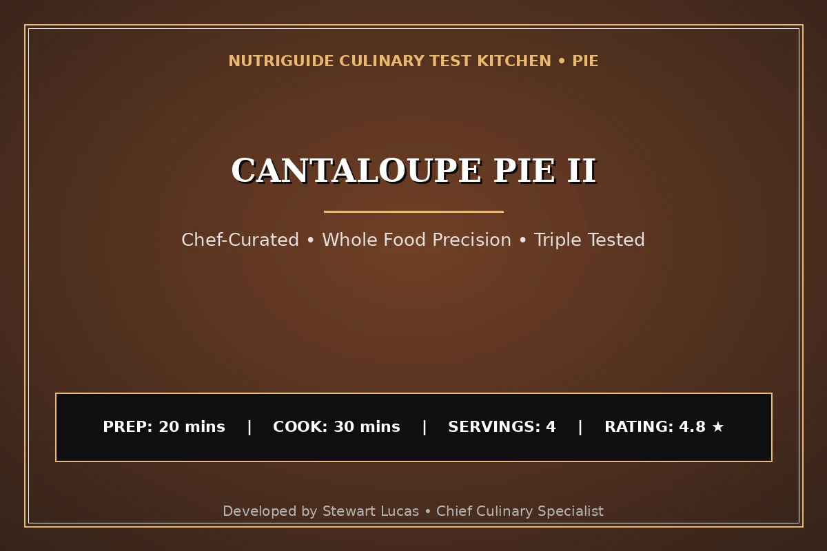 Cantaloupe Pie Ii