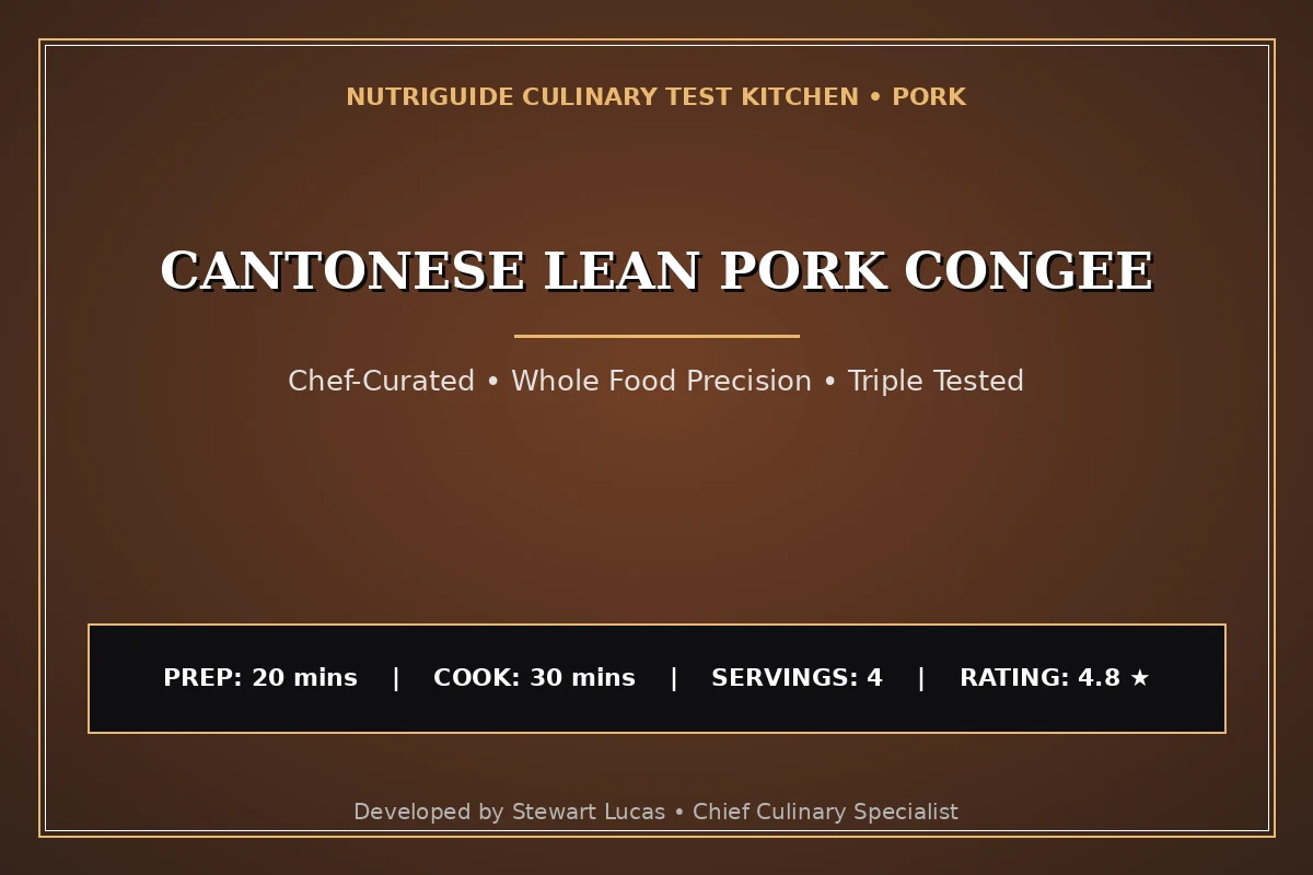 Cantonese Lean Pork Congee