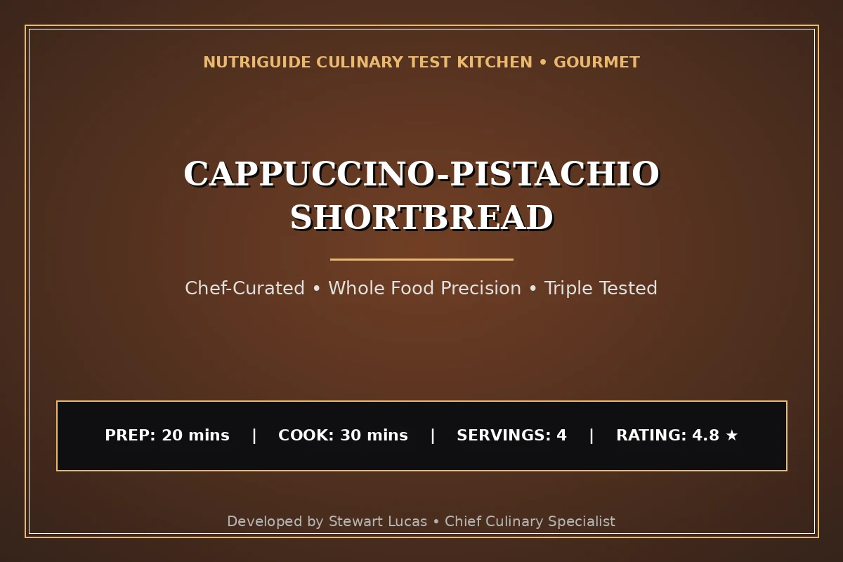 Cappuccino-Pistachio Shortbread